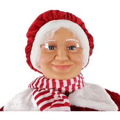 National Tree Company Dancing Mrs. Claus Life-Size Christmas Floor Decor