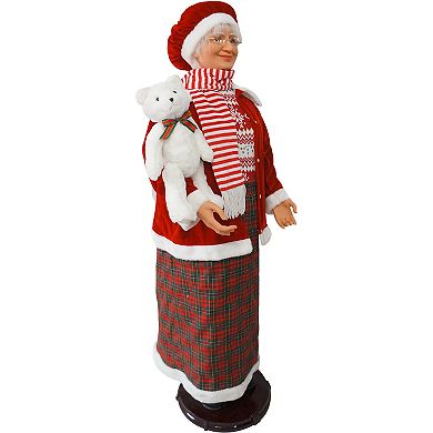 Fraser Farm Hill Dancing Mrs. Claus Life-Size Christmas Floor Decor