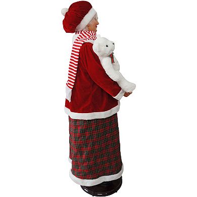 National Tree Company Dancing Mrs. Claus Life-Size Christmas Floor Decor