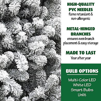 National Tree Company 6.5-ft. Flocked Alaskan Pine Artificial Christmas Tree