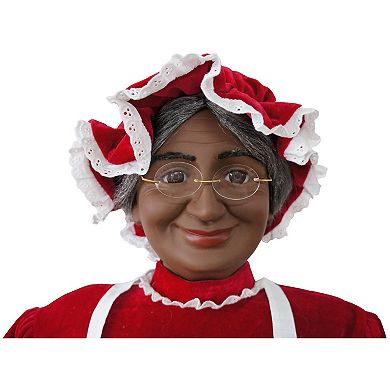 National Tree Company Dancing Mrs. Claus Apron Christmas Floor Decor