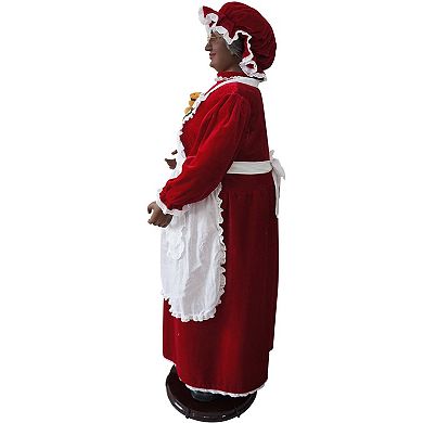 National Tree Company Dancing Mrs. Claus Apron Christmas Floor Decor