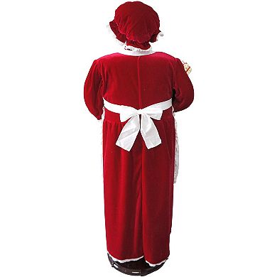 National Tree Company Dancing Mrs. Claus Apron Christmas Floor Decor