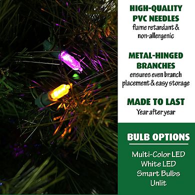 National Tree Company 6.5-ft. Multi-Color Pre-Lit Canyon Pine Artificial Christmas Tree