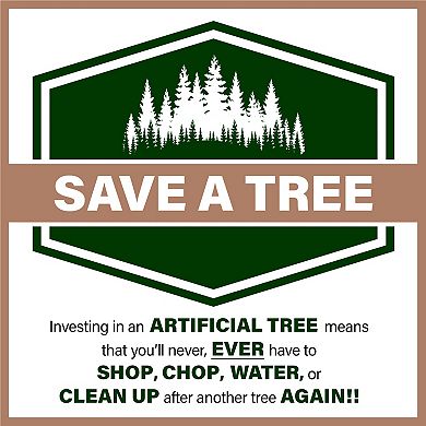 National Tree Company 6.5 ft. Buffalo Fir Slim Artificial Christmas Tree