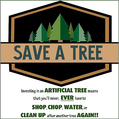 National Tree Company 9-ft. Pre-Lit Buffalo Fir Slim Artificial Christmas Tree