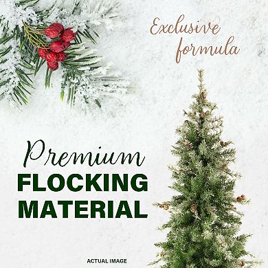 National Tree Company 9-ft. Pre-Lit Buffalo Fir Slim Artificial Christmas Tree