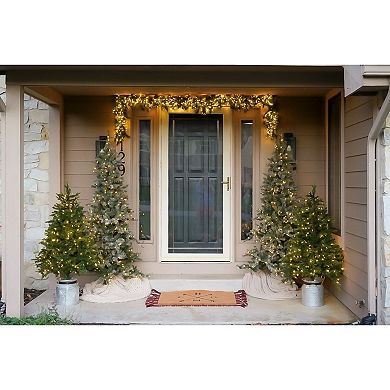 National Tree Company 7.5-ft. Buffalo Fir Slim Pre-Lit Artificial Christmas Tree