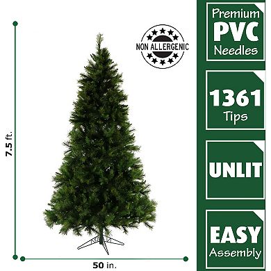 Fraser Farm Hill 7.5-ft. Canyon Pine Artificial Christmas Tree