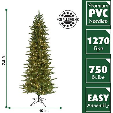 National Tree Company 7.5-ft. Carmel Pine Slim Artificial Christmas Tree