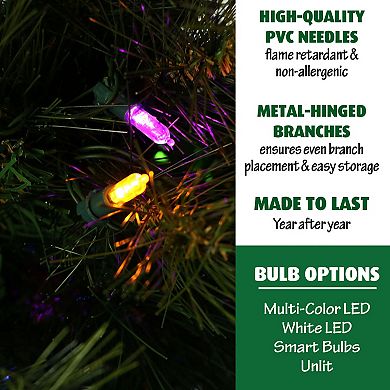 Fraser Farm Hill 7.5-ft. Canyon Pine Artificial Christmas Tree
