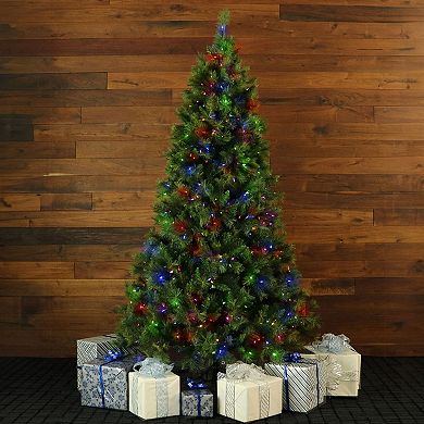 Fraser Farm Hill 7.5-ft. Canyon Pine Artificial Christmas Tree