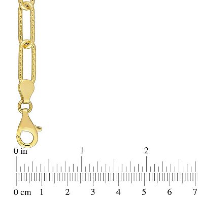 Stella Grace 18k Gold Over Silver Freshwater & Keshi Cultured Pearl Link Chain Necklace
