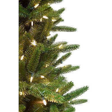 Fraser Farm Hill 7.5-ft. Carmel Pine Slim Artificial Christmas Tree