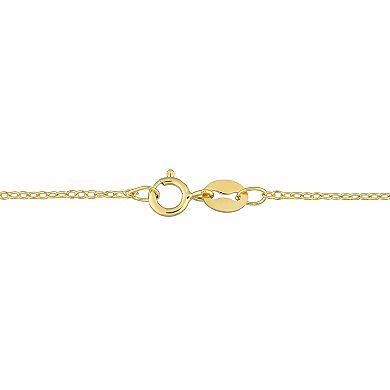 Stella Grace 18k Gold Over Silver Freshwater Cultured Pearl Infinity Lariat Necklace