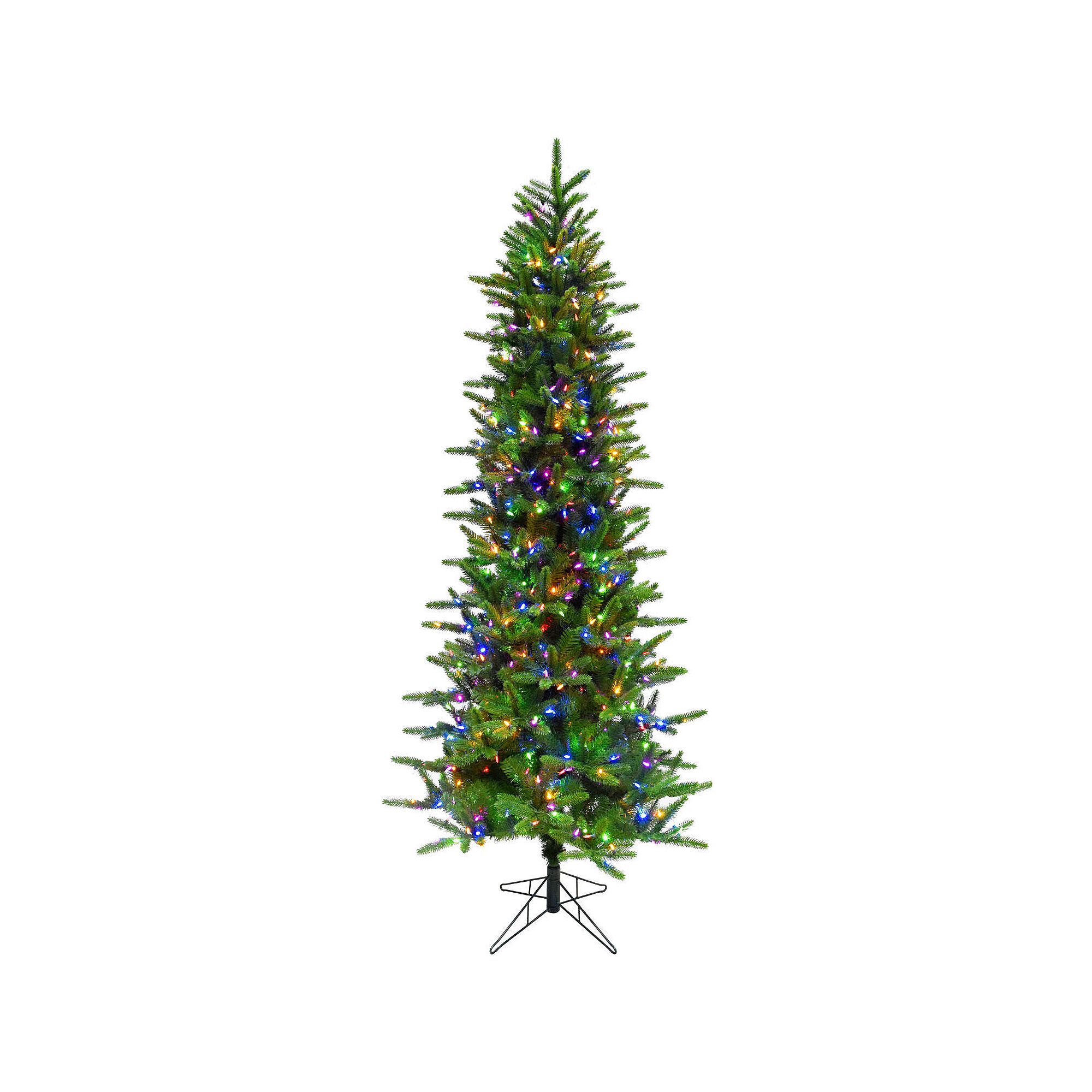 Fraser Farm Hill 9-ft. Carmel Pine Slim Artificial Christmas Tree, Green