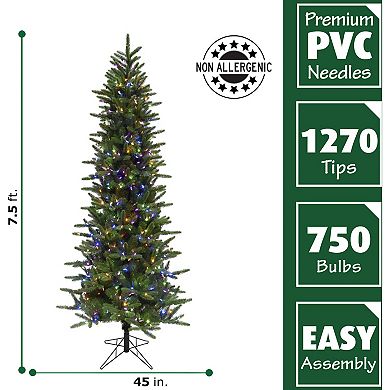 National Tree Company 7.5-ft. Carmel Pine Slim Artificial Christmas Tree