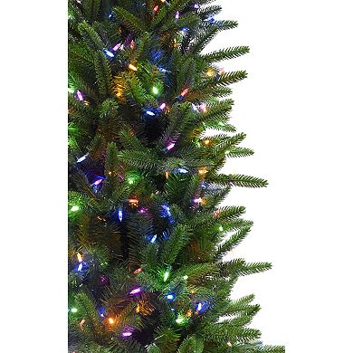 Fraser Farm Hill 7.5-ft. Carmel Pine Slim Artificial Christmas Tree