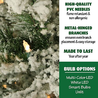 National Tree Company 7.5-ft. Flocked Mountain Pine Artificial Christmas Tree