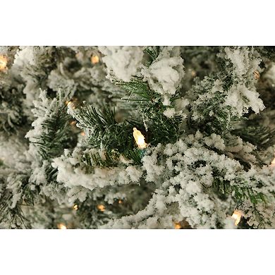 Fraser Farm Hill 7.5-ft. Flocked Mountain Pine Artificial Christmas Tree