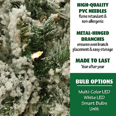 National Tree Company 7.5-ft. Flocked Mountain Pine Artificial Christmas Tree
