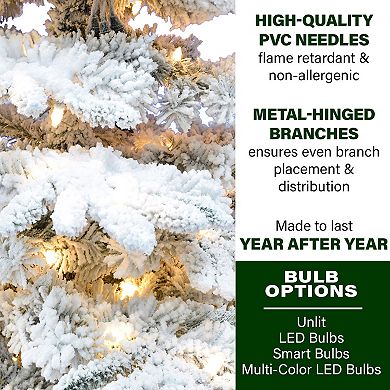 National Tree Company 7.5-ft. Flocked Mountain Pine Artificial Christmas Tree