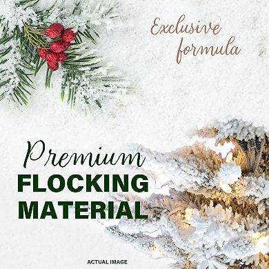 National Tree Company 7.5-ft. Flocked Mountain Pine Artificial Christmas Tree