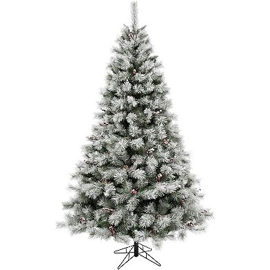 Fraser Farm Hill 6.5-ft. Homestead Pine Frosted Artificial Christmas Tree