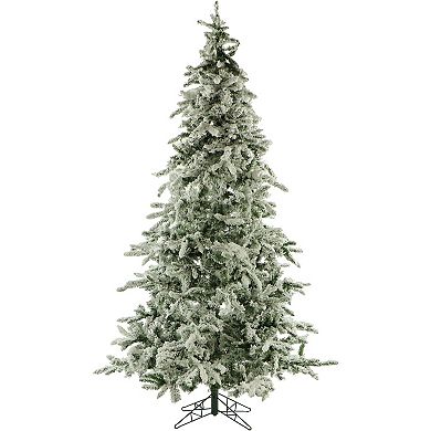 Fraser Farm Hill 7.5-ft. Flocked Mountain Pine Artificial Christmas Tree