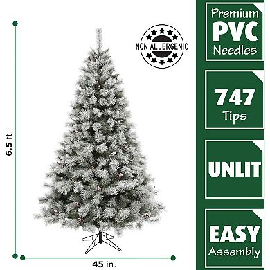 National Tree Company 6.5-ft. Homestead Pine Frosted Unlit Artificial Christmas Tree
