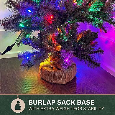 National Tree Company 3-ft. Heritage Pine Artificial Christmas Tree with Burlap Base