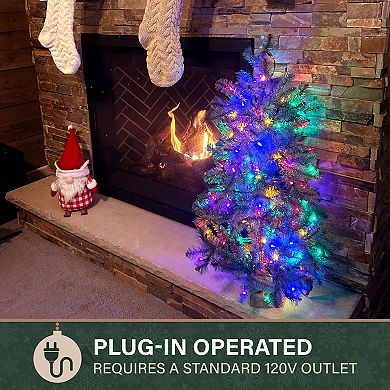 National Tree Company 3-ft. Heritage Pine Artificial Christmas Tree with Burlap Base