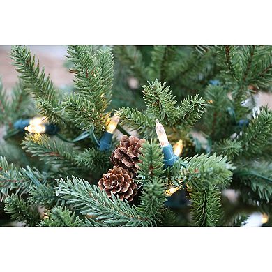 Fraser Farm Hill 4-ft. Noble Fir Artificial Christmas Tree with Metallic Urn Base