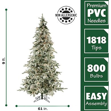 National Tree Company 9-ft. Flocked Mountain Pine Artificial Christmas Tree