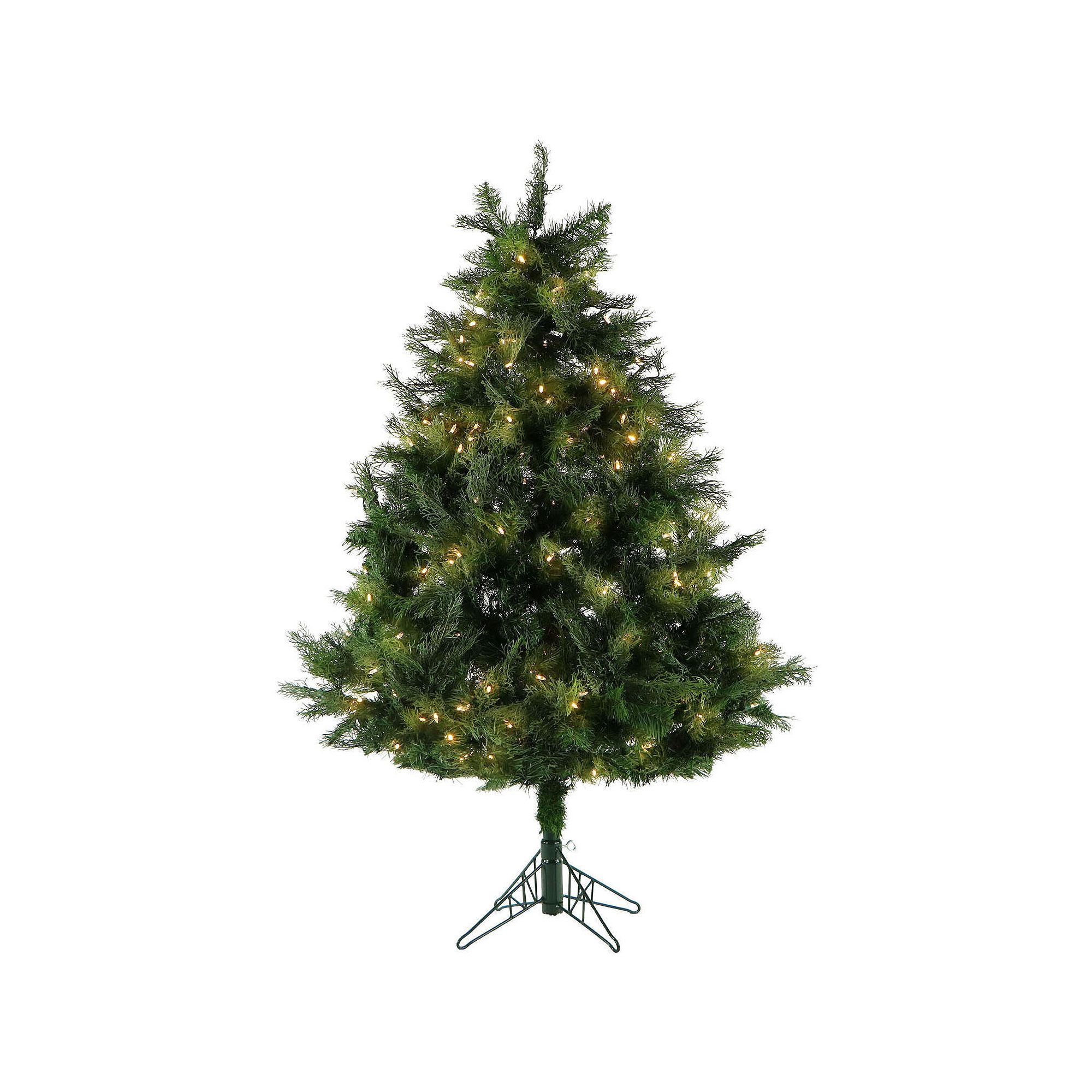 Fraser Farm Hill 5-ft. Northern Cedar Teardrop Artificial Christmas Tree, G