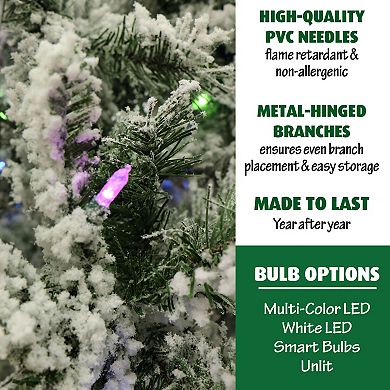 National Tree Company 9-ft. Flocked Mountain Pine Artificial Christmas Tree
