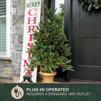 National Tree Company 4-ft. Noble Fir Artificial Christmas Tree with Metallic Urn Base