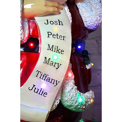 National Tree Company Oversized 4-ft. Santa Claus Holding Naughty & Nice Scroll Indoor / Outdoor Decor