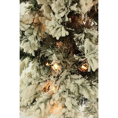 Fraser Farm Hill 2-ft. Snowy Alpine Artificial Christmas Tree
