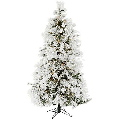 Fraser Farm Hill 12-ft. Flocked Snowy Pine Artificial Christmas Tree