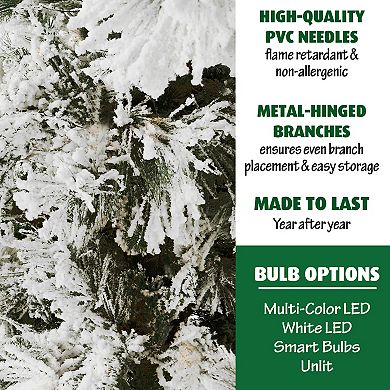 National Tree Company 10-ft. Flocked Snowy Pine Artificial Christmas Tree