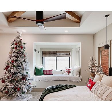 National Tree Company 7.5-ft. Flocked Snowy Pine LED-Light Artificial Christmas Tree