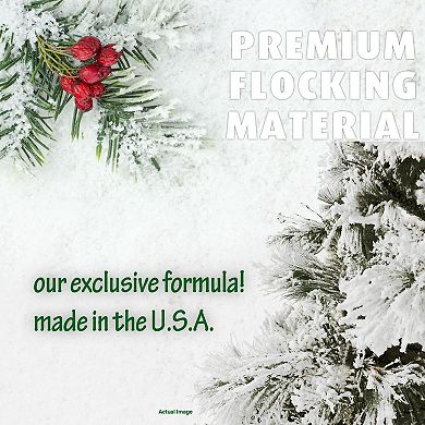 National Tree Company 9-ft. Flocked Snowy Pine Unlit Artificial Christmas Tree