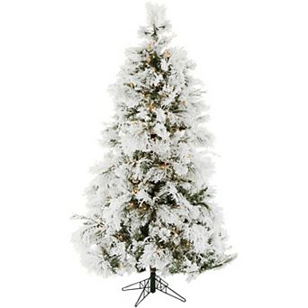 National Tree Company 6.5-ft. Flocked LED-Light Snowy Pine Artificial Christmas Tree