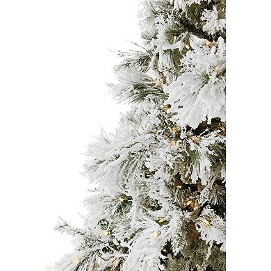 National Tree Company 6.5-ft. Flocked LED-Light Snowy Pine Artificial Christmas Tree