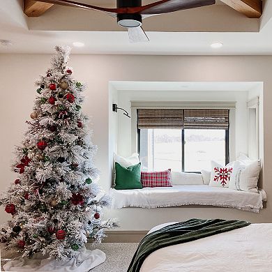 National Tree Company 6.5-ft. Flocked LED-Light Snowy Pine Artificial Christmas Tree