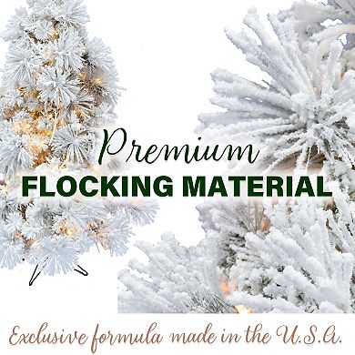National Tree Company 6.5-ft. Flocked LED-Light Snowy Pine Artificial Christmas Tree