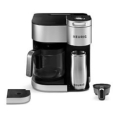 Coffee Machine, Gourmia 2-in-1 Single Serve Pod + 12-Cup Coffee Maker with  Thermal Carafe