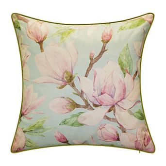New York Botanical Garden® Watercolor Magnolia Throw Pillow