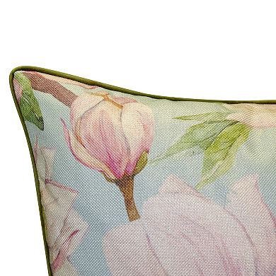 New York Botanical Garden® Watercolor Magnolia Throw Pillow